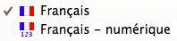 French keyboard layouts in Mac OS X