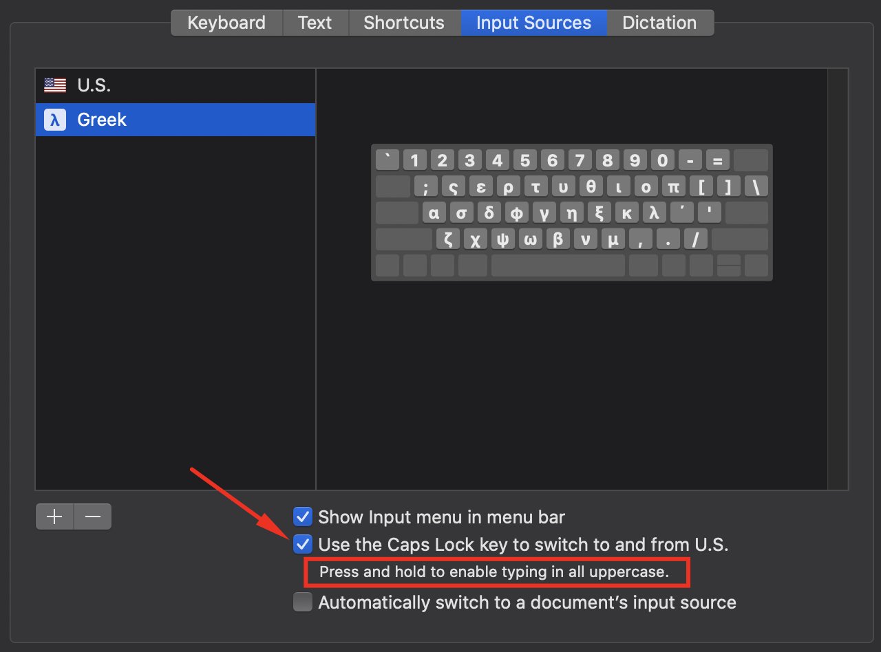 Press and Hold Caps Lock